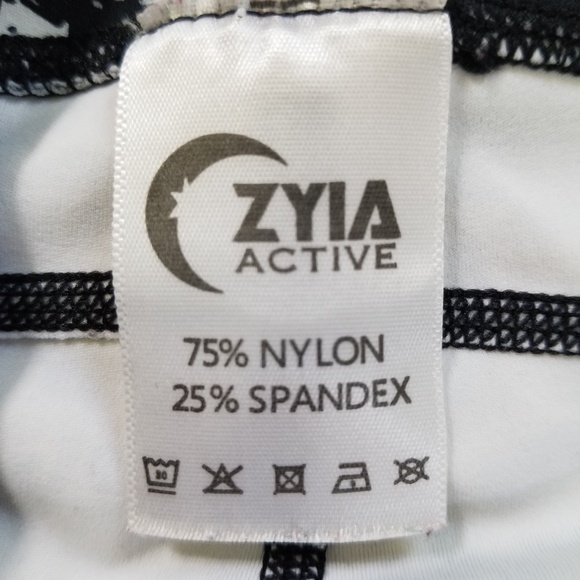 ZYIA Snow Leopard Pocket Brilliant Hi-Rise 7/8 24" Leggings Size: 12 NWOT - Picture 11 of 12